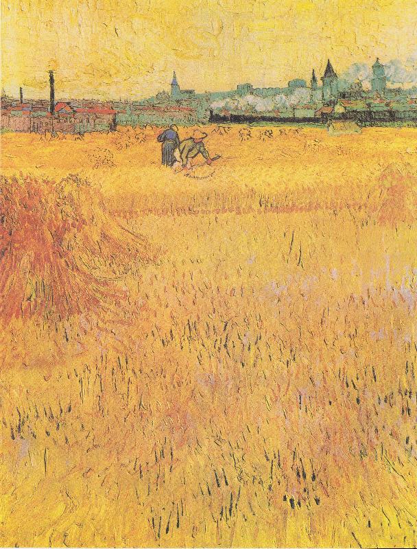Vincent Van Gogh View from the Wheat Fields oil painting image
